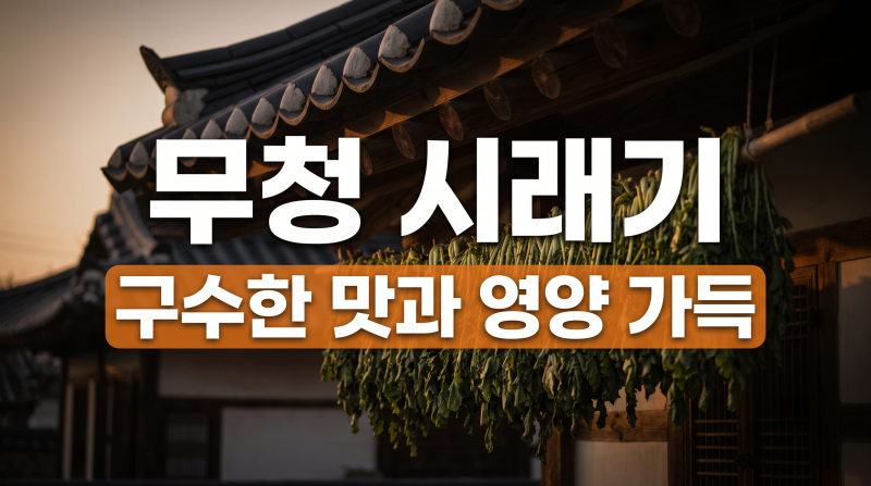무청 시래기 효능과 영양 성분: 영양소 파괴 줄이고 건강하게 먹는 법