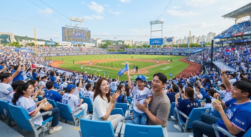 대구 라팍 아이와 첫 야구 직관 솔직후기 원정석 시야 주차 사전예약 준비물 꿀팁