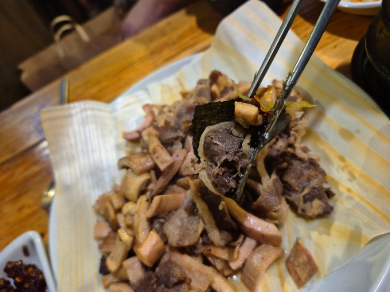 대구뭉티기 맛집 현지인추천 유쾌한뭉티기 양지 오드레기 솔직후기