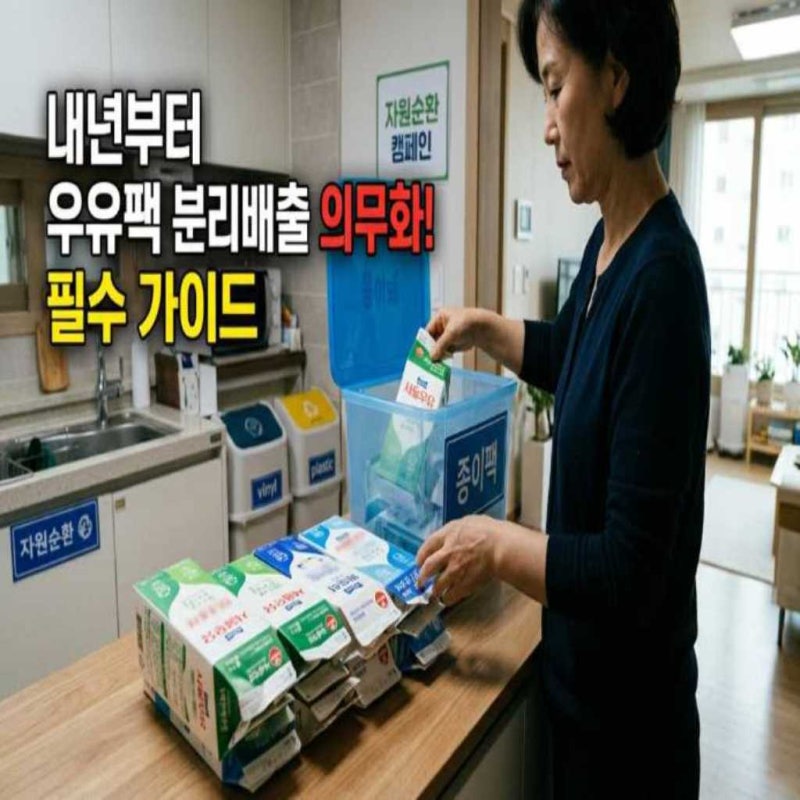 내년부터 우유팩 분리배출 의무화 필수 가이드