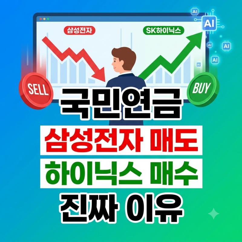 국민연금 삼성전자 8000억 매도, SK하이닉스 1.6조 매수한 진짜 이유