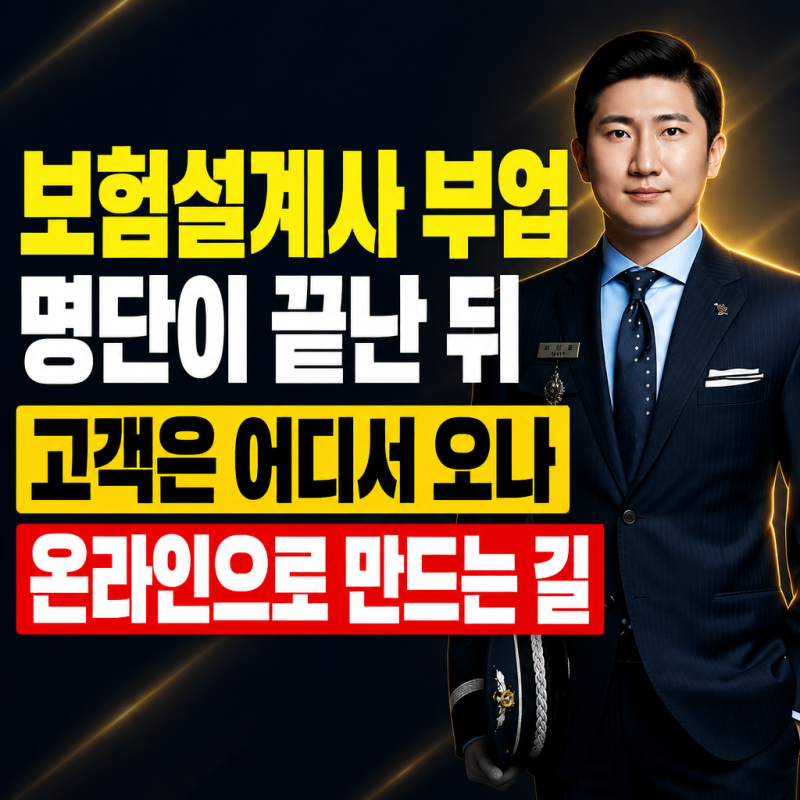 보험설계사 부업, 지인 명단이 끝난 뒤 고객은 어디서 오는가