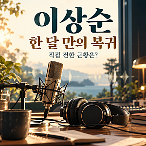 이상순, 한 달 만에 돌아온 이유는? 라디오 복귀와 직접 전한 근황 정리