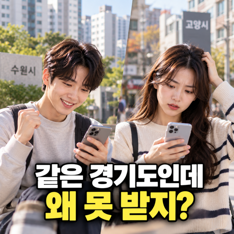 같은 경기도인데 누구는 받고 누구는 못 받는다? 2026 청년기본소득