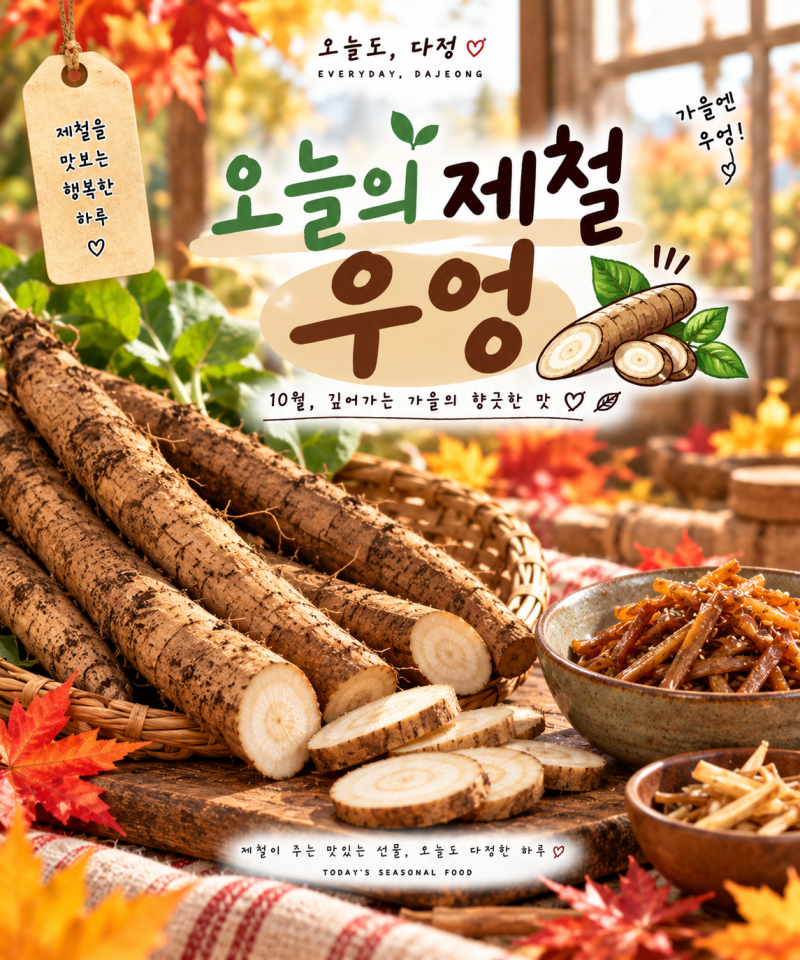 10월 제철채소 우엉 자르면 왜 갈색으로 변할까? 고르는 법부터 손질·보관법까지