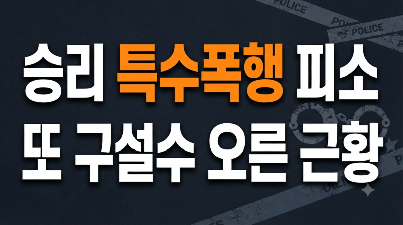 그룹 빅뱅 출신 승리 특수폭행 혐의 피소 사건（＋최근 근항）