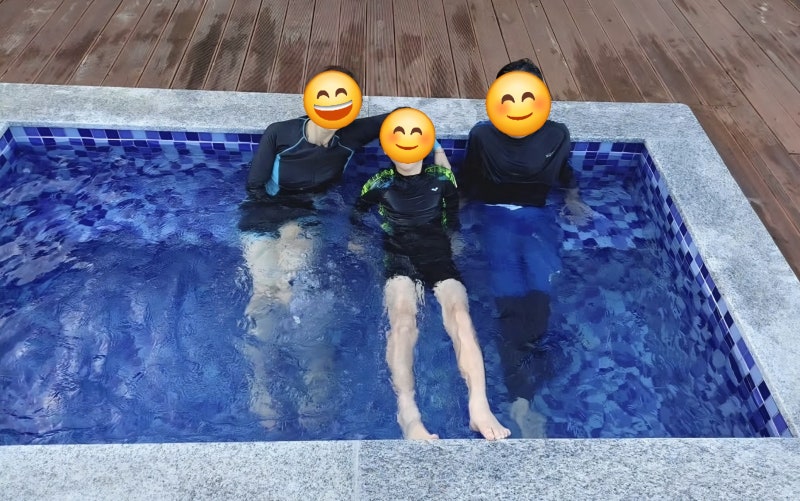 지리산 산청 펜션 추천, 지리산 천왕봉 등산 후 쉬어간 산천 퐁당 온수풀엔스파 펜션