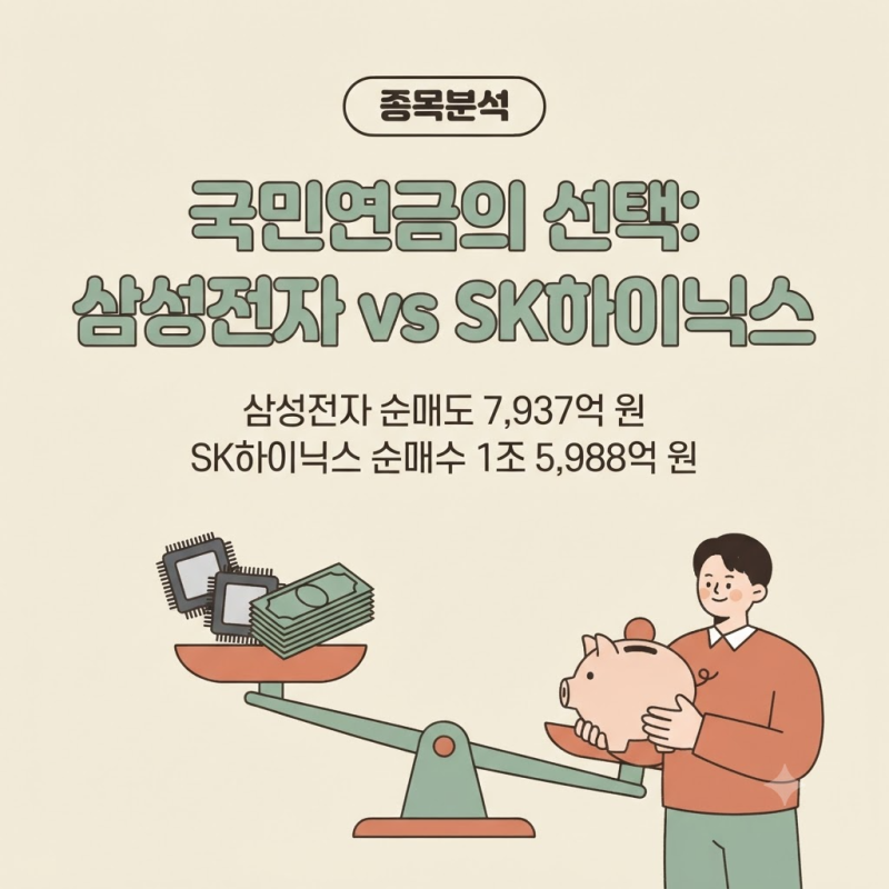 국민연금은 왜 삼성전자를 팔고 SK하이닉스를 샀나: 8000억 매도와 1.6조 매수, 어떻게 읽어야 ....