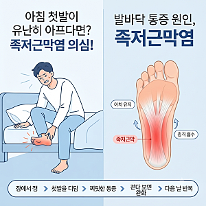 족저근막염 자가치료, 발바닥 통증 원인｜아침 첫발이 유난히 아프다면?