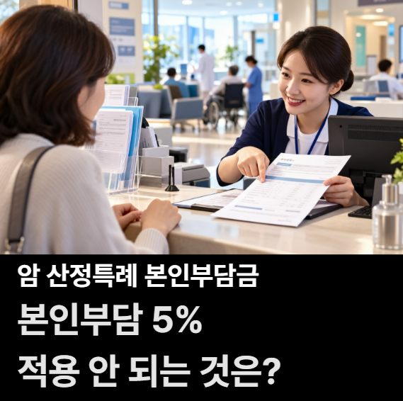 암 산정특례 본인부담금은 얼마나 줄어들까? 5% 적용 안 되는 비용도 있습니다
