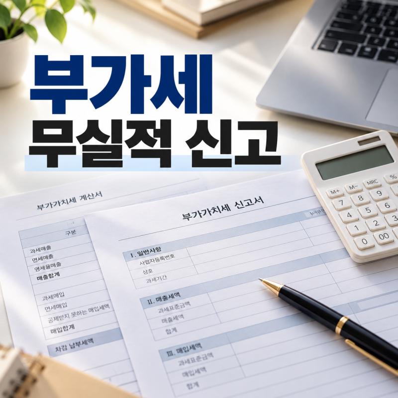 매출 0원인데도 해야 할까? 부가세 무실적 신고에서 먼저 볼 것