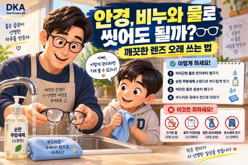 안경은 비누와 물로 씻는 게 정답일까?｜안경알 깨끗하게 오래 쓰는 관리법