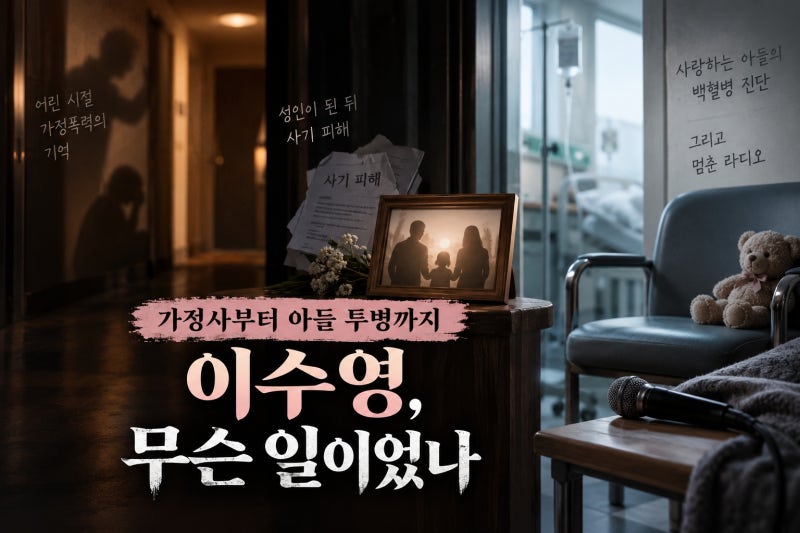 이수영, 가정폭력·사기·아들 백혈병 무슨 일이었나