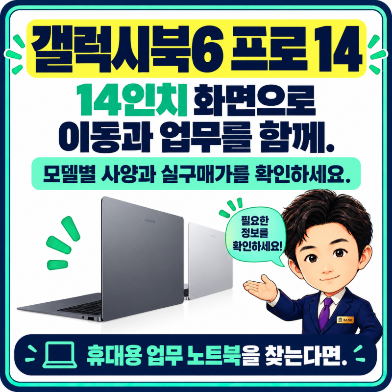 갤럭시북6 프로 14, 16인치보다 좋은 순간