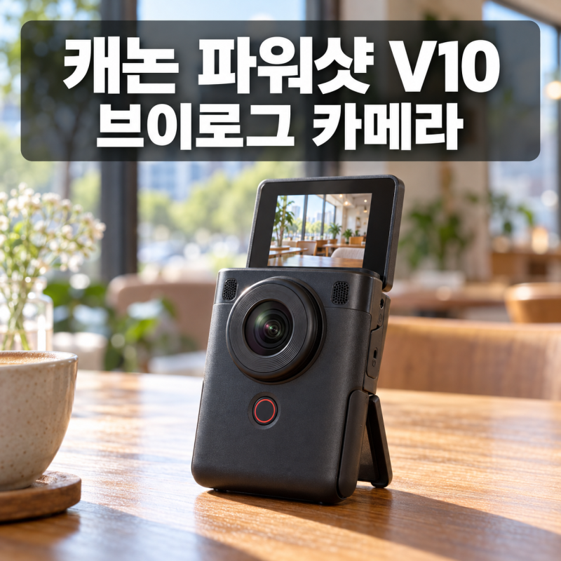 캐논 파워샷 V10 브이로그 카메라, 스마트폰 대신 들일 만한 사람은
