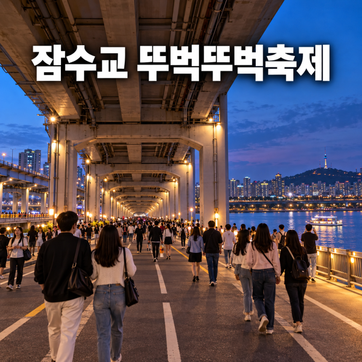 반포<b>한강</b>공원 잠수교 뚜벅뚜벅축제 2026 남은 일정과 주차·지하철·....