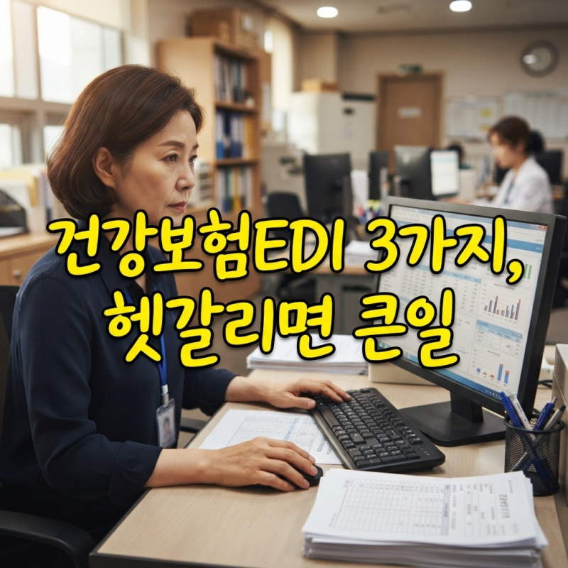 건강보험EDI 3가지 구분, 전자고지와 헷갈리면 생기는 일