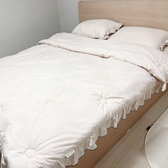 아기랑 같이 자는 침대 먼지없는 이불 찾다 고른 바자르 차렵이불 SS 후기