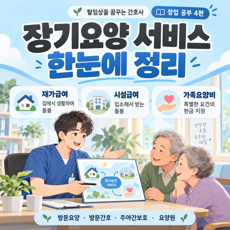 #4 장기요양 서비스 종류 총정리｜재가급여 · 시설급여 · 가족요양비 차이