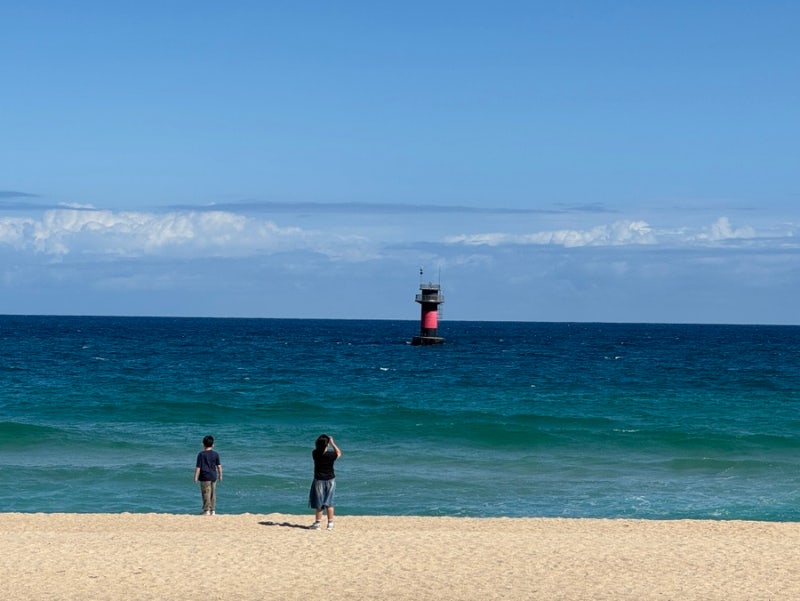 [Gangwon-do Gangneung Travel] Gyeongpodae Beach, Gangneung: A Great Place for Kids (Parking, Photo Zones, October Weather Review)