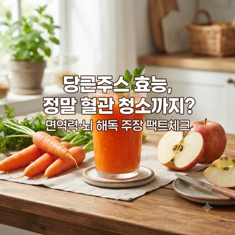 당근주스 효능, 혈관 청소 진짜일까? 사과당근주스 만들기까지