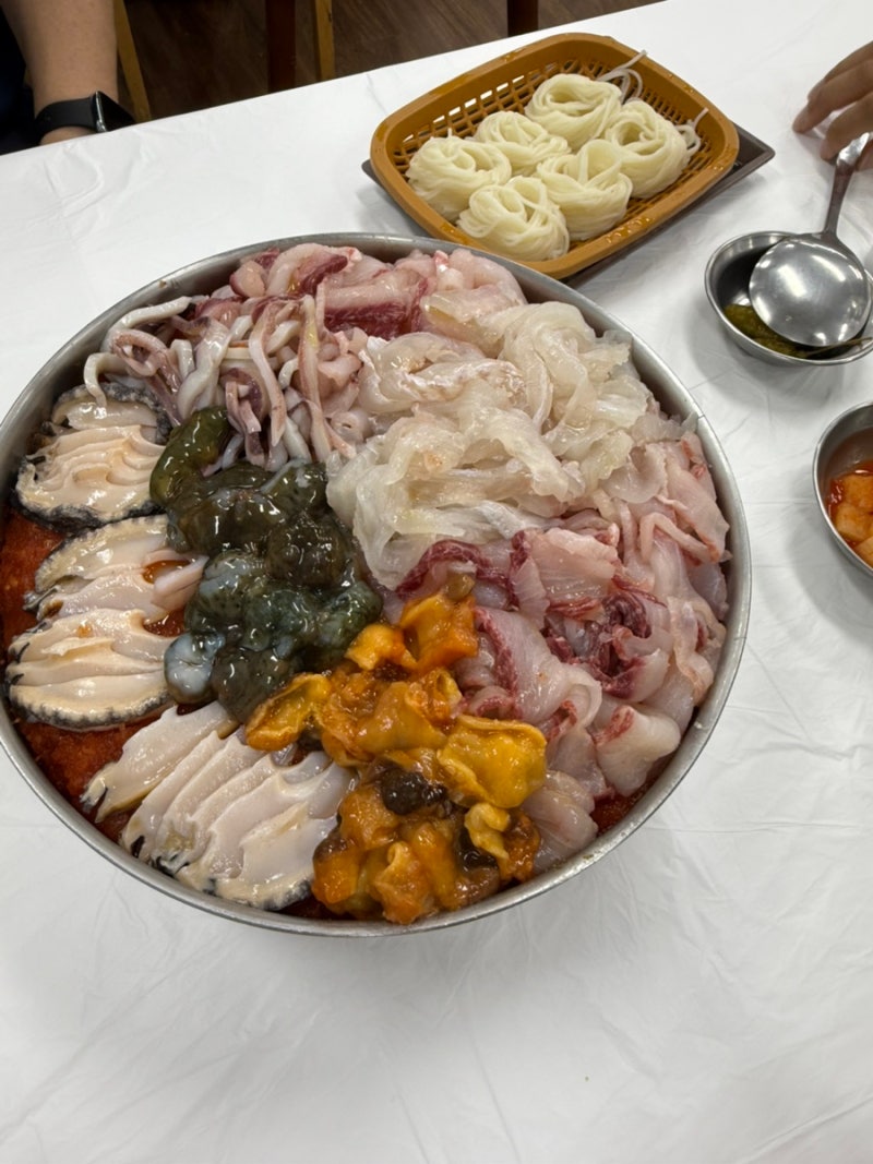 인천공항근처 을왕리 해수욕장 뷰 영종도 물회 맛집 선녀풍본점