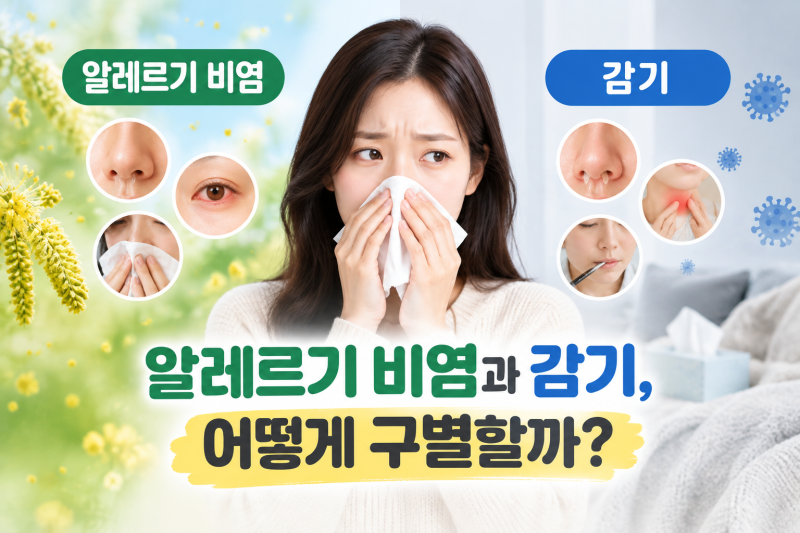 알레르기 비염과 감기, 어떻게 구별할까?