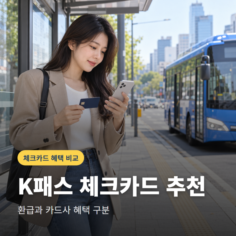 K패스체크카드 추천, 환급과 카드사 혜택을 나눠 고르는 법