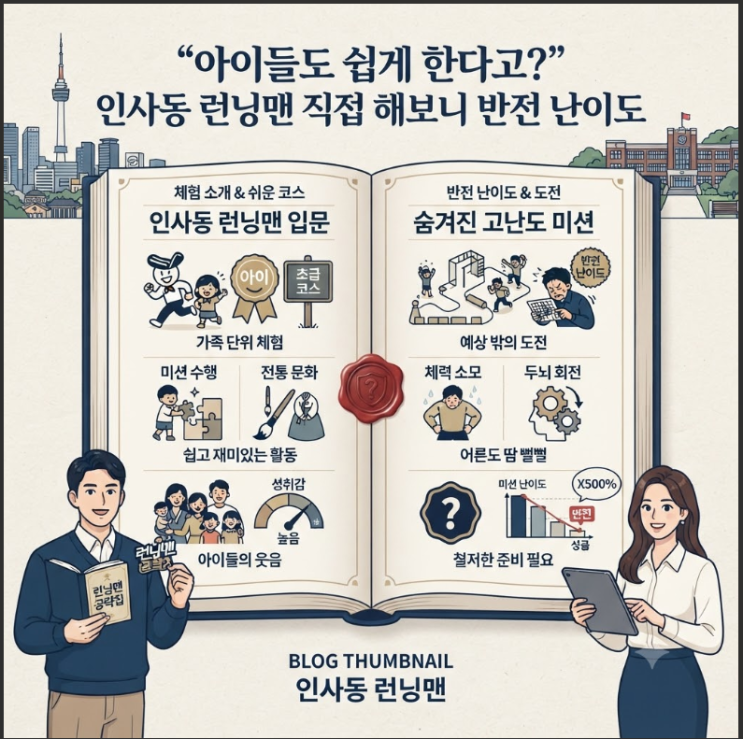 “아이들도 쉽게 한다고?” 인사동 <b>런닝맨</b> 직접 해보니 반전 난이도