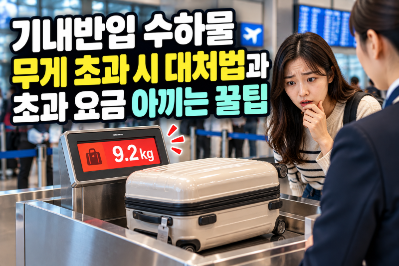 기내반입 수하물 무게 초과 시 대처법과 초과 요금 아끼는 꿀팁