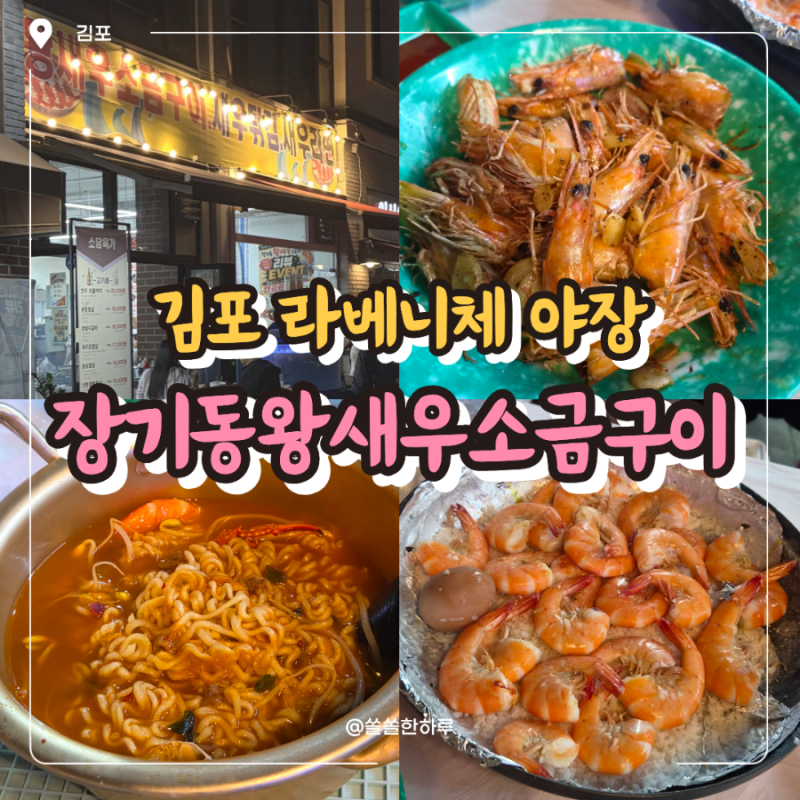 김포 라베니체 맛집 | 웨이팅 없이 성공한 장기동왕새우소금구이 야장 대하구이
