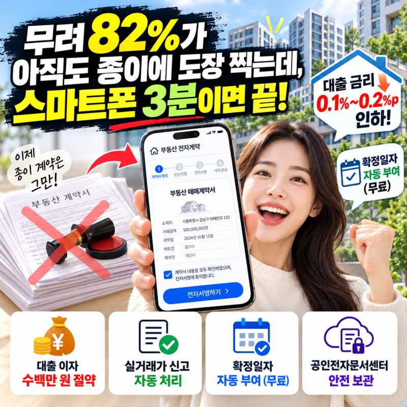 부동산 전자계약 하는 법과 꿀혜택 총정리