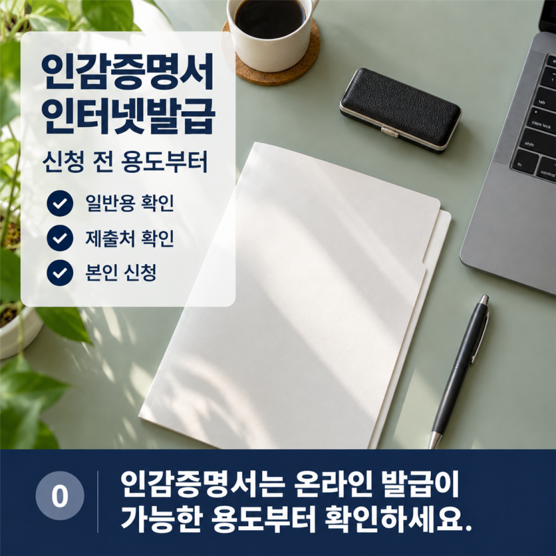 인감증명서 인터넷발급, 가능한 용도와 정부24 준비물 정리
