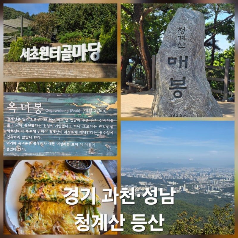 [경기 과천·성남 청계산 등산] 옥녀봉 ~ 매봉, 원터골 원점회귀 코스, BAC 100대 명산