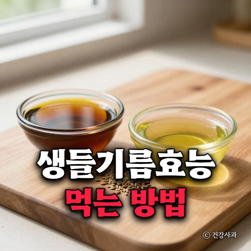 생들기름 효능 먹는 방법, 일반 들기름과 차이점