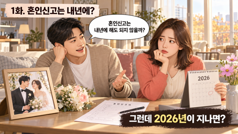 결혼식은 했는데 혼인신고는 내년? 2026년을 넘기면 소득세 최대 100만....