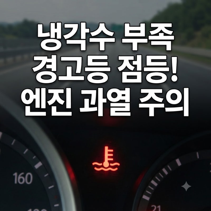 냉각수 부동액 누수 원인과 보조탱크 부족 경고등 떴을 때 응급 대처법