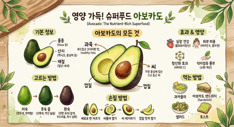 아보카도 효능, 건강식이라 마음껏 먹었다간? 칼로리와 섭취량 정리