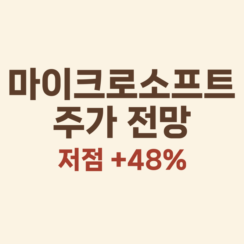 1년 동안 마이크로소프트 3,500만원 투자했더니
