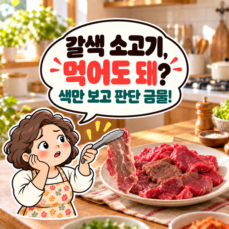 소고기 갈변, 갈색으로 변했는데 먹어도 될까? 보관법과 상한 고기 확인 기준