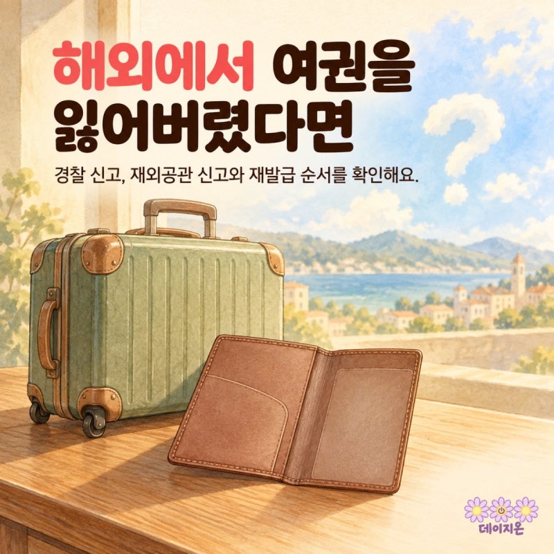 해외에서 여권을 분실했을 때 대응 순서: 경찰 신고부터 재외공관까지