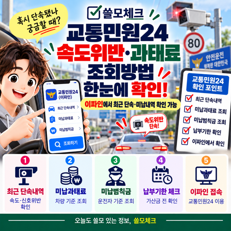2026 교통범칙금·과태료 조회방법｜속도위반 단속 확인부터 이파인 이용법까지