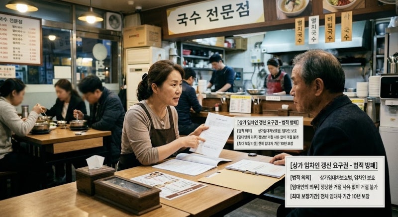 상가임대차보호법 갱신 요구권 행사 방법 및 기간 총정리(최대 10년 보장 핵심 가이드)