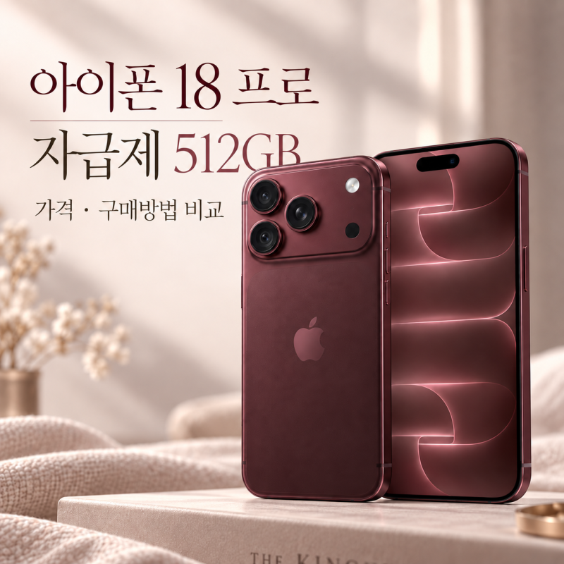 아이폰18 프로 자급제 512GB 살까?｜애플 공식스토어 가격·통신사 구매 비교