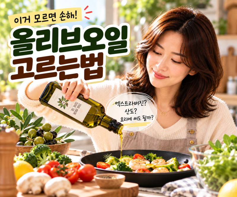 올리브오일 고르는법, 엑스트라버진 가열해도 될까?