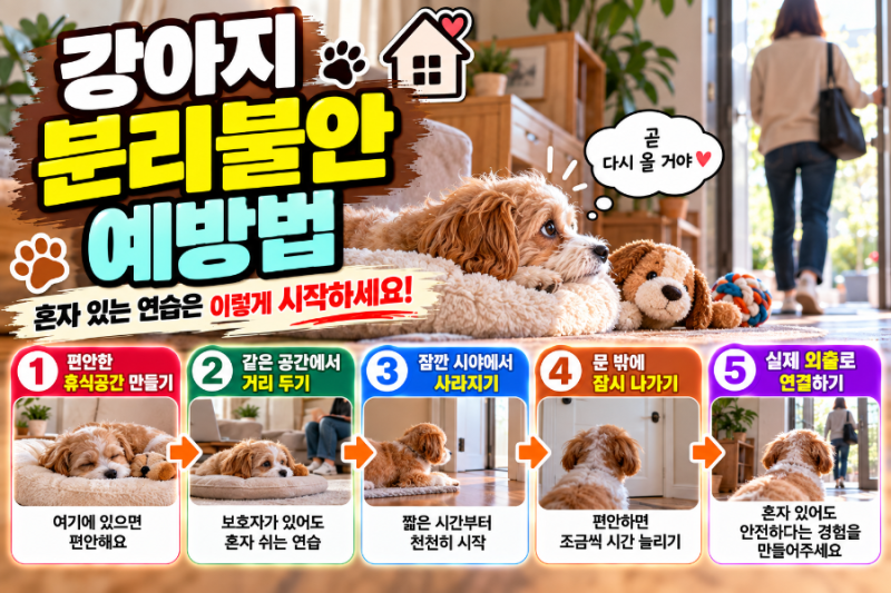 강아지 분리불안 예방법