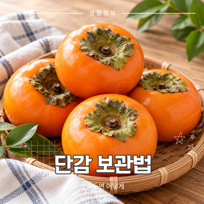단감 보관법 냉장고에 어떻게? 오래 두려면 이렇게 보관합니다