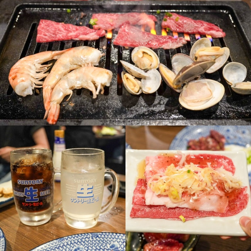 오사카 야키니쿠 맛집 야키니꾸 무한리필 니쿠사카나