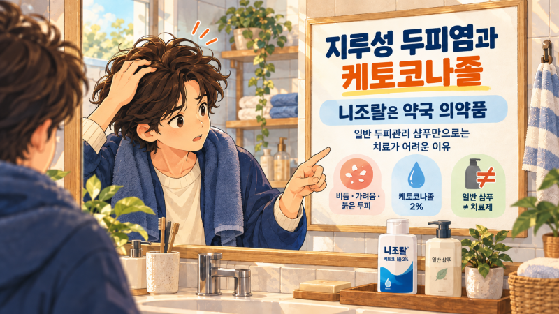 지루성 두피염, 일반 샴푸로 치료될까? 케토코나졸과 니조랄까지 제대로 알아봤습니다