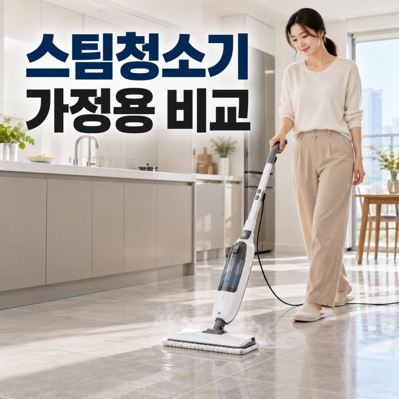 스팀청소기 가정용으로 고를 때 비교해야 할 기준과 사용 주의점